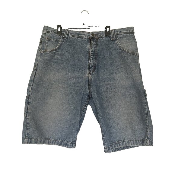 Vtg 90's Tommy Hilfiger DESTROYED GRUNGE CARPENTER PAINTER BAGGY Shorts Men 42 - Picture 2 of 15